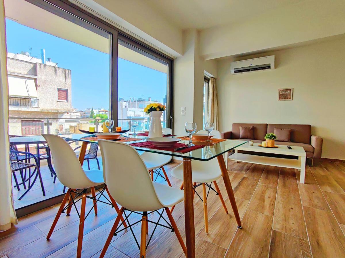 Wsd Luxury Bright 2Bd Apt With Sea View Balcony Афины Экстерьер фото